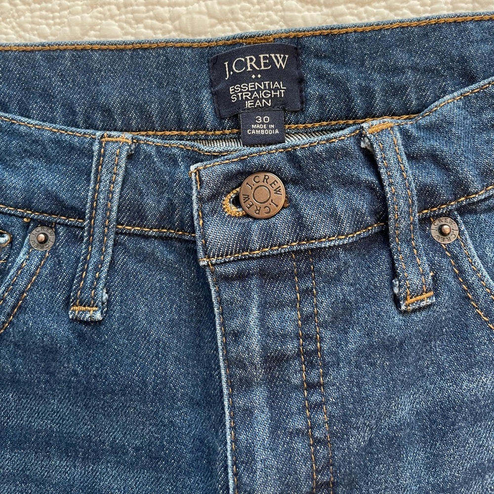 J. Crew Blue Straight Leg Jeans